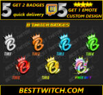B twitch sub badges