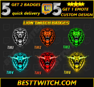 Lion sub badges free download discord