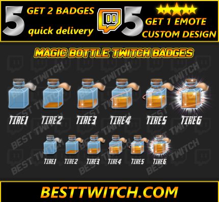 magic bottle twitch sub badges
