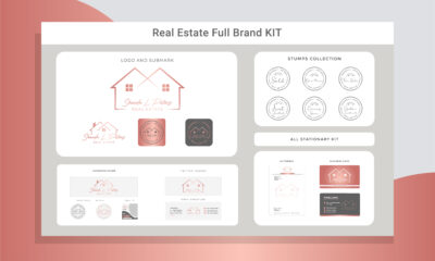 real estate social kits and logo