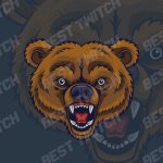 Angry bear gaming mascot youtube discord logo
