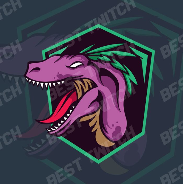 Dinosaur mascot logo