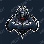 Gorilla mascot gaming logo best price ! BestTwitch