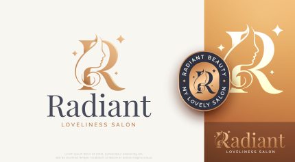 Radiant salon business logo design price