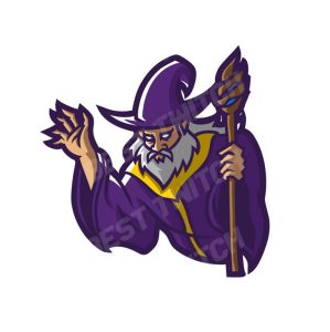 Wizard holding magic stick twitch discord logo
