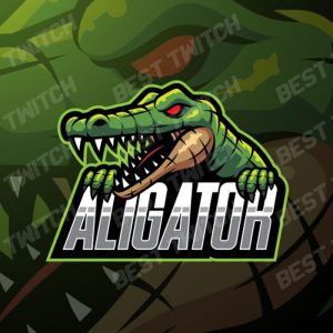 Alligator mascot gaming logo twitch YouTube ! BestTwitch