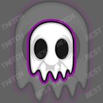 Cool Ghost mascot logo