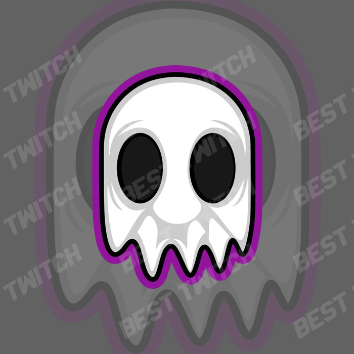 Cool Ghost mascot logo