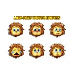 Chibi lion twitch discord & YouTube emotes 2023