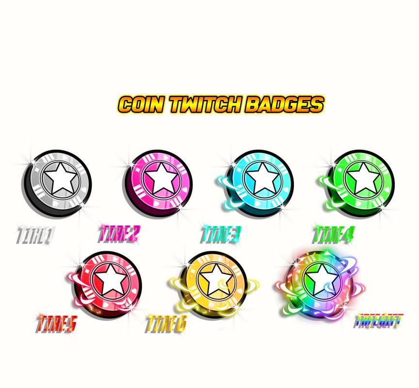 Coin Twitch sub badges