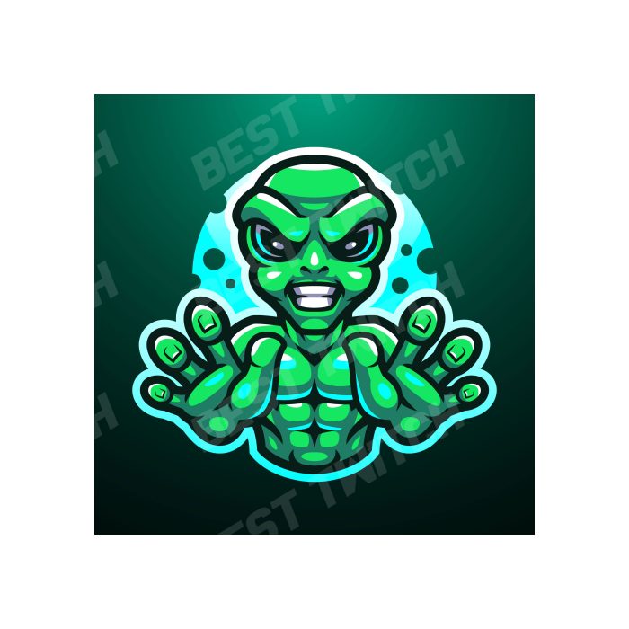 Alien Esport Mascot Logo – Unleash the Extraterrestrial Power