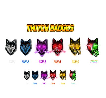 Wolf Twitch Badges ! BestTwitch