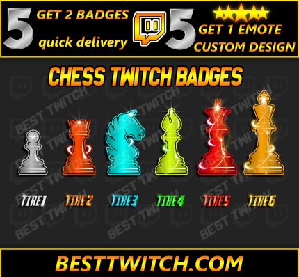 Twitch Sub Badges / Cheer Bit Badges