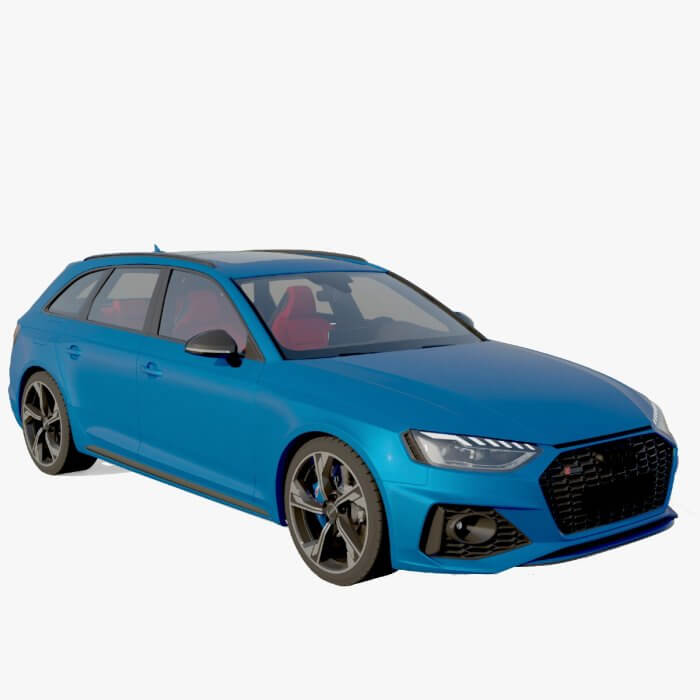 Audi RS4 3D Models Textures, renders, 3D Projects, Blender
