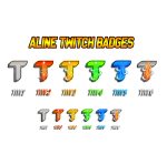 Twitch Sub Badges Bit Badges and kick Letter T: BestTwitch