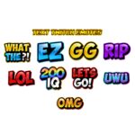 Text emoticons twitch, discord, kick bits badges