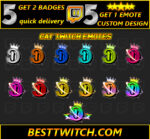 Letter D twitch sub badges, subscribe badges, kick emotes