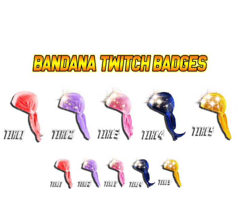 Free Bandana Badges for Twitch, YouTube, Discord & Kick Custom Bits & Emotes!