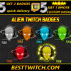 Alien Invasion Badge Pack Twitch Subs & Bits Set (Free Download!)
