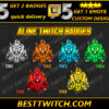 Ninja-Alien Hybrid Badge & Emote Pack Multi-Platform Graphics for Streamers