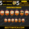 Emote Pack Custom Twitch, Discord & Kick Emotes in All Sizes! (Free & Premium)