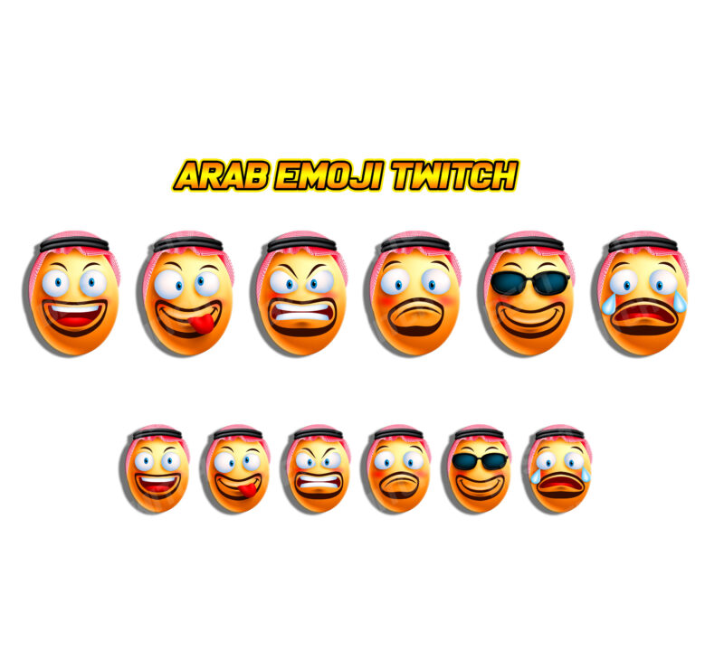 Emote Pack Custom Twitch, Discord & Kick Emotes in All Sizes! (Free & Premium)