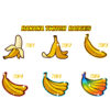 6x Banana Sub Badges & Emotes for Twitch – Fun & Tasty Channel Rewards