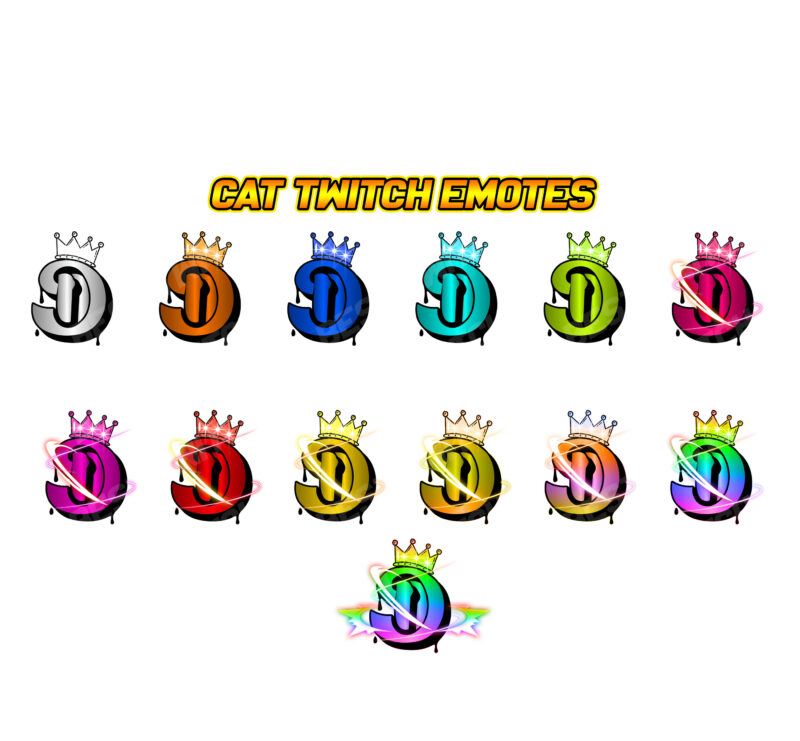 Premium D Letter Badge Pack Twitch, Kick & Discord Ready Bits,Subs,Emotes