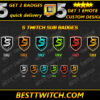 Premium S Letter Twitch Bits Badges Free Customizable Cheermotes