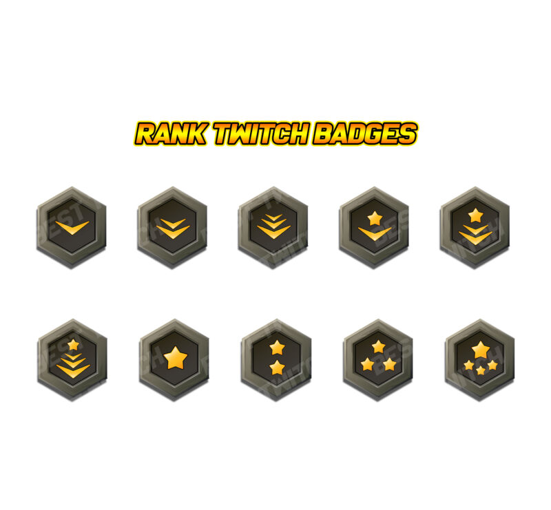 Valorant Rank Badge Pack Twitch Subscriber & Discord Role Icons (Free Download!)