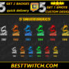 Letter S Streamer Pack Twitch Sub Badges, Bit Cheer motes & Discord Emotes