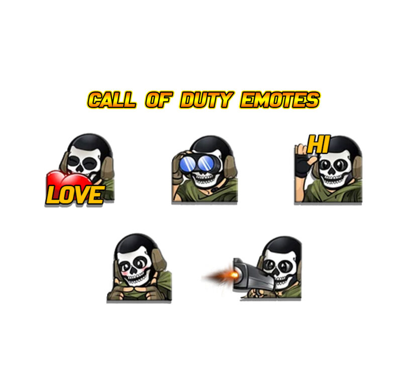 Call of Duty Twitch Emotes Pack 12 Premium Gaming Emotes for FPS Streamers