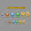Crown Sub Badge Flair for Twitch Royal Tiered Badges for Your Community