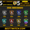 Devil Sub Badges for Twitch Badges for Twitch, Discord, Kick & YouTube