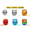 Demon & Devil Twitch Sub Badges | Fiery Loyalty Badges for Twitch, Kick, Discord & YouTube