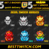 Demon & Devil Twitch Sub Badges | Fiery Loyalty Badges for Twitch, Kick, Discord & YouTube