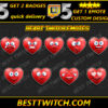 Heart Twitch Emotes 6-Pack Cute & Versatile Love-Themed Emotes for Streamers