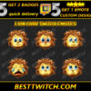 Roar-some Chibi Lion Emote Pack 6x Adorable Emotes for Twitch & Discord