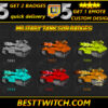 Military Tank Twitch Sub Badges Tiered Army Emotes for Milsim & FPS Streamers