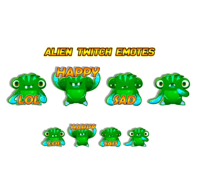 Alien Stage Emotes Cute & Cosmic Discord Nitro Emojis