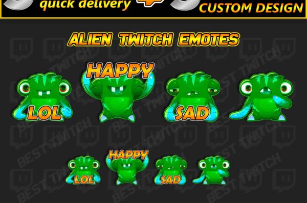 Alien Stage Emotes Cute & Cosmic Discord Nitro Emojis