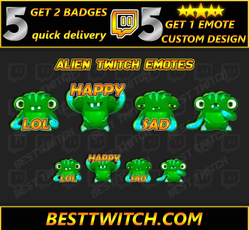 Alien Stage Emotes Cute & Cosmic Discord Nitro Emojis