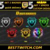 Letter D Shield Logo Badges Twitch Sub, Bit, Loyalty Badge Set