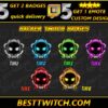 Chibi Ghost Hacker Sub Badges Cute & Spooky Tiered Emotes