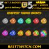 Kiwifruit Twitch Sub Badges Cute Fruit-Themed Loyalty Badges