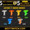 Letter T Twitch Sub Badges T Letter Bits Badges for Twitch