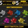 Gray Wolf Twitch Sub Badges Animal-Themed Subscriber Badges
