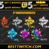 Premium P Letter Twitch Badges & Emotes Customizable Streamer Pack