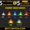Pyramid Twitch Sub Badges Ancient Egyptian Tiered Icons
