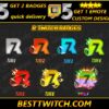 perfect for streamers looking to customize their subscriber